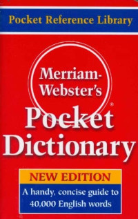 Image of Merriam-Webster's: Pocket Dictionary
