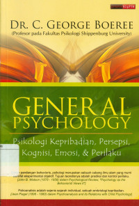 Image of General Psychology: Psikologi Kepribadian, Persepsi, Kognisi, Emosi, dan Perilaku