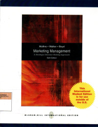 Image of Marketing Management: a Strategic Decision Making Approach, 6th. Ed